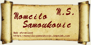 Momčilo Samouković vizit kartica
